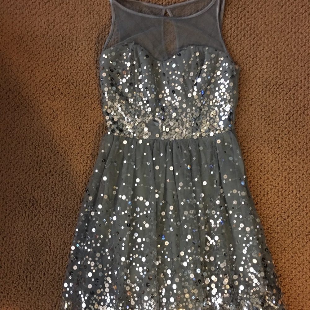 Silver sparkle Delia dress! Size 2
